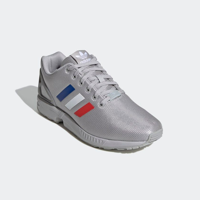 Adidas Men's ZX Flux Shoes - Grey / Royal Blue / Red