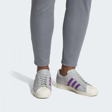 spade Fejlfri Krav Adidas Superstar 80s Shoes - Grey / Red / Blue — Just For Sports