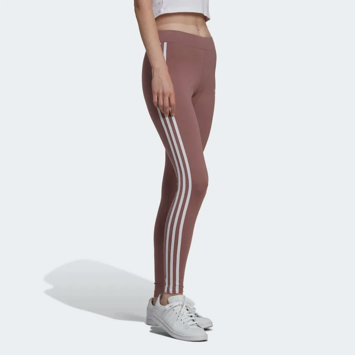 Adidas Women's Adicolor Classics 3 Stripes Tight Leggings - Purple Just For Sports
