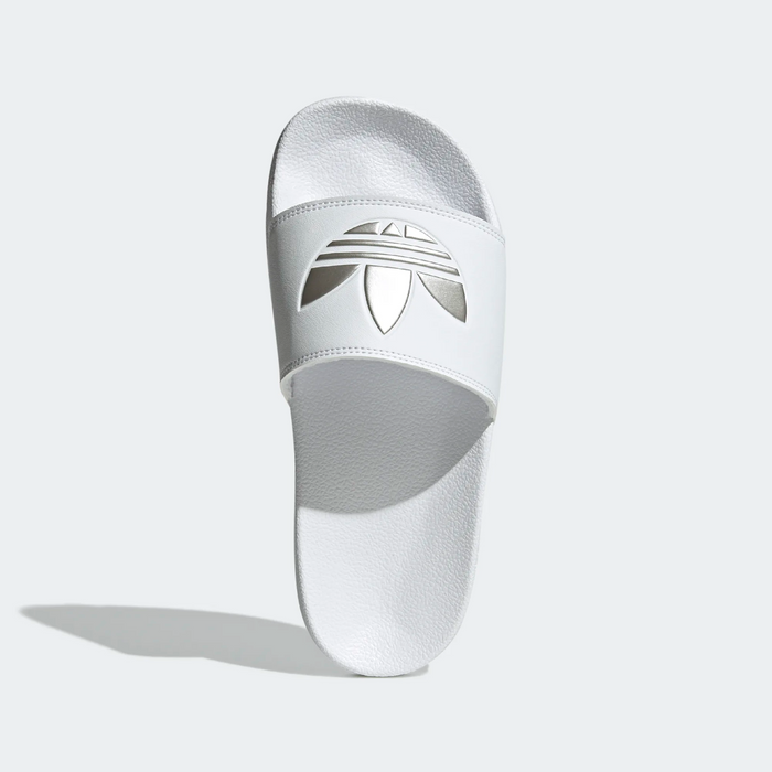 Adidas originals adilette sliders online in silver
