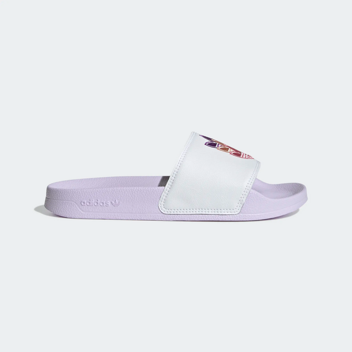 Adidas Women's Adilette Lite Slides - Cloud White / Purple Tint / Rose Tone Just For Sports