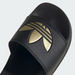 Adidas Women's Adilette Lite Slides - Core Black / Matte Gold Just For Sports