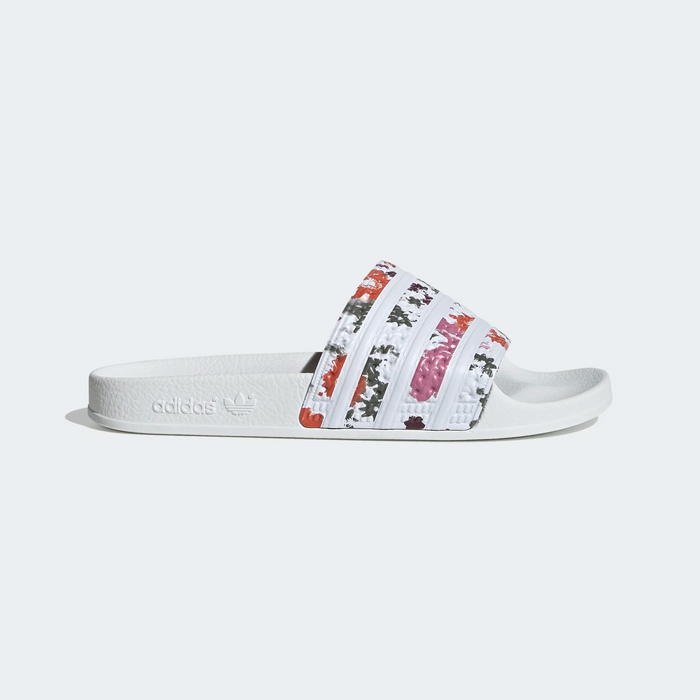 Adidas Women's Adilette Slides - Cloud / Floral — Just For Sports