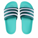 Adidas Women's Adilette Slides - Mint Green / White Just For Sports