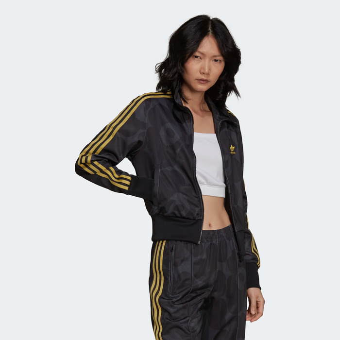 Adidas Women's Marimekko Firebird Track Jacket - Black / Carbon / Yellow Just For Sports