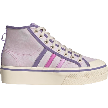 adidas gazelle silver green womens Adidas Women's Nizza Platform Mid Shoes