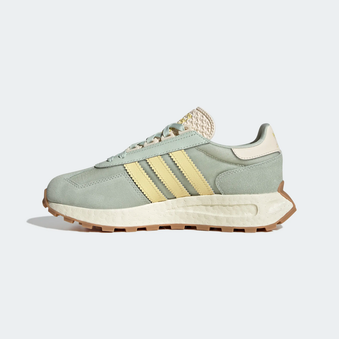 Adidas Women's Retropy E5 Shoes - Linen Green / Almost Yellow / Ecru Tint Just For Sports