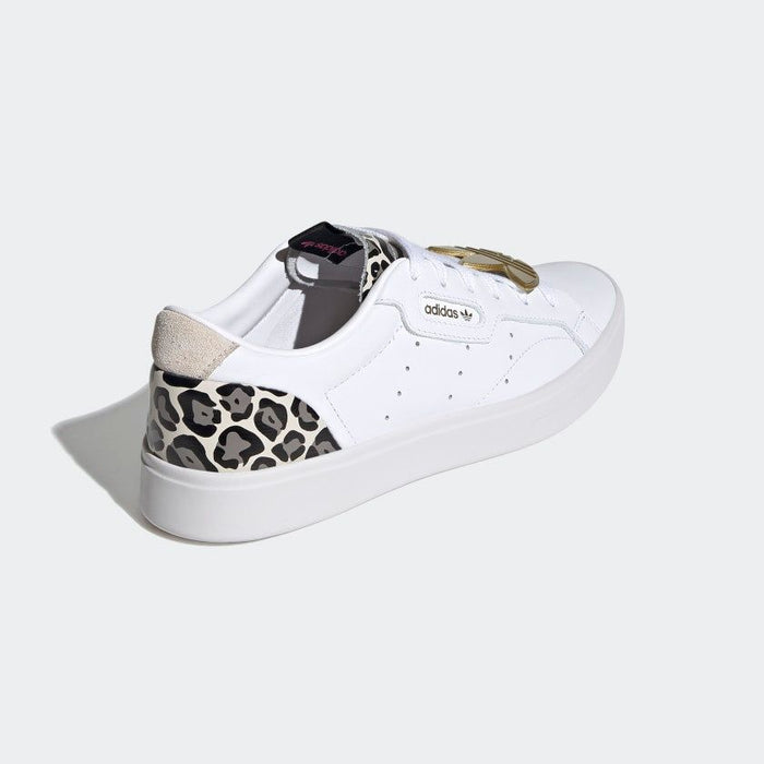 Adidas Women's Sleek Shoes - Cloud White / Brown Leopard / Gold Just For Sports