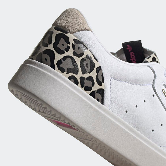 Adidas Women's Sleek Shoes - Cloud White / Brown Leopard / Gold Just For Sports Adidas Women's Sleek Shoes - Cloud White / Brown Leopard / Gold Just For Sports