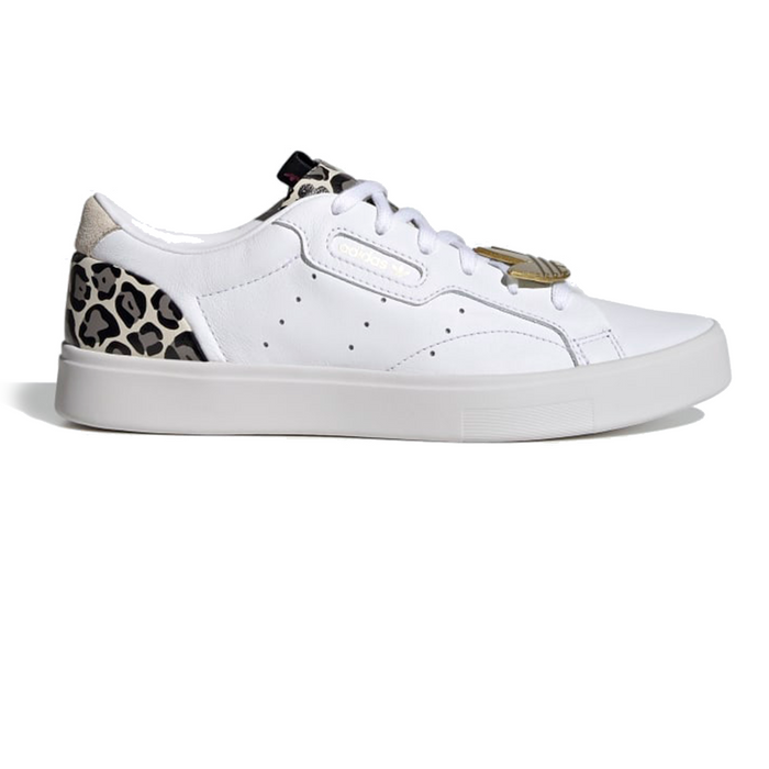 Adidas Women s Sleek Shoes Cloud White Brown Leopard Gold