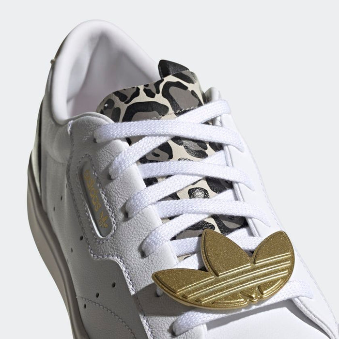 Adidas Women's Sleek Shoes - Cloud White / Brown Leopard / Gold Just For Sports Adidas Women's Sleek Shoes - Cloud White / Brown Leopard / Gold Just For Sports