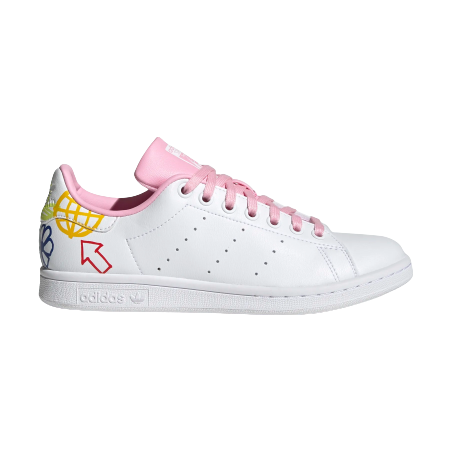 Adidas women's stan clearance smith trainers  white/pink