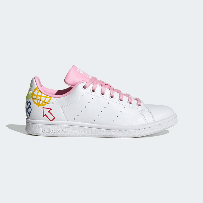 Adidas Women\'s Stan Smith Shoes Sports White True — For Just / Pink - Cloud