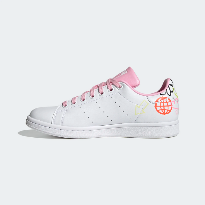 Adidas True Just Cloud / Pink Stan - White Women\'s Shoes Sports Smith — For