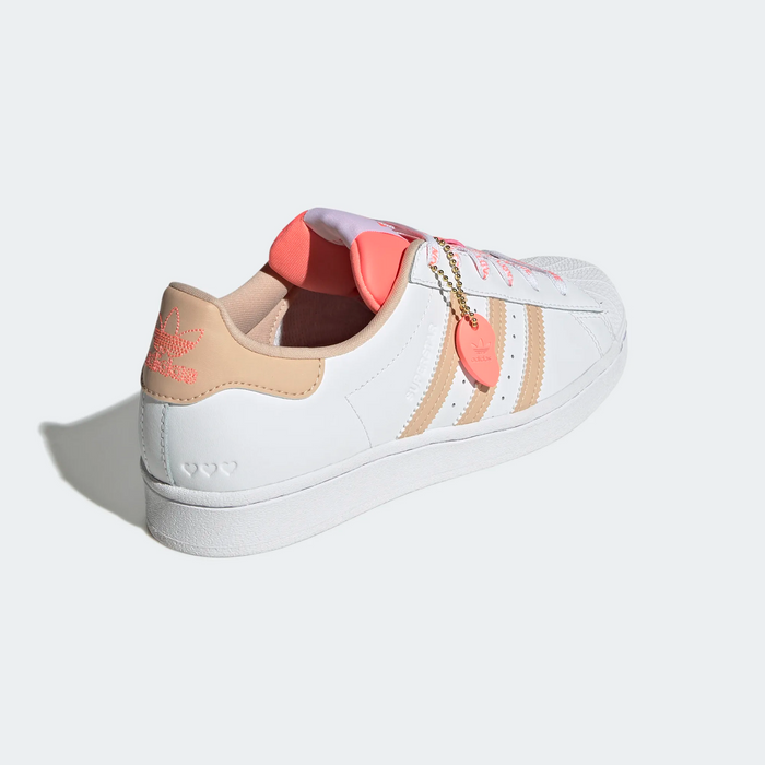 krom escaleren gloeilamp Adidas Women's Superstar Shoes - Cloud White / Halo Blush / Acid Red — Just  For Sports