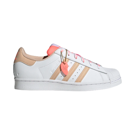 doel Verwachting Bekritiseren Adidas Women's Superstar Shoes - Cloud White / Halo Blush / Acid Red — Just  For Sports