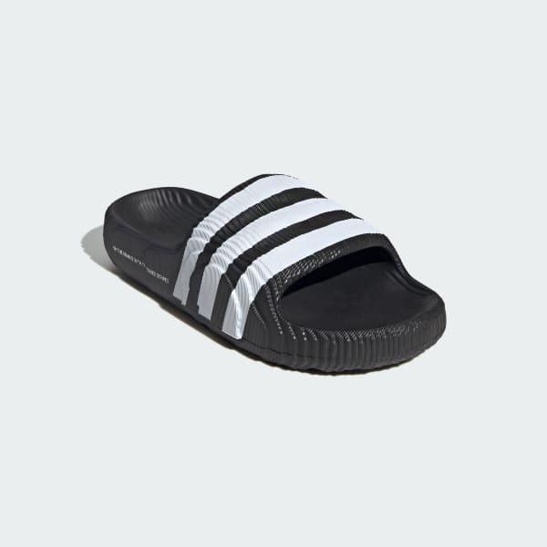 Adidas Men's Adilette 22 Slides - Core Black / Cloud White