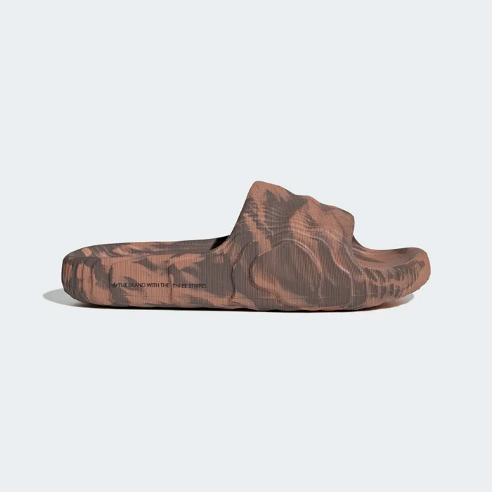 Adidas Men's Adilette 22 Slides - Clay Strata / Earth Strata / Core Black
