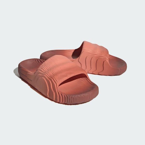 Adidas Men's Adilette 22 Slides - Wonder Clay / Wild Sepia / Core Black