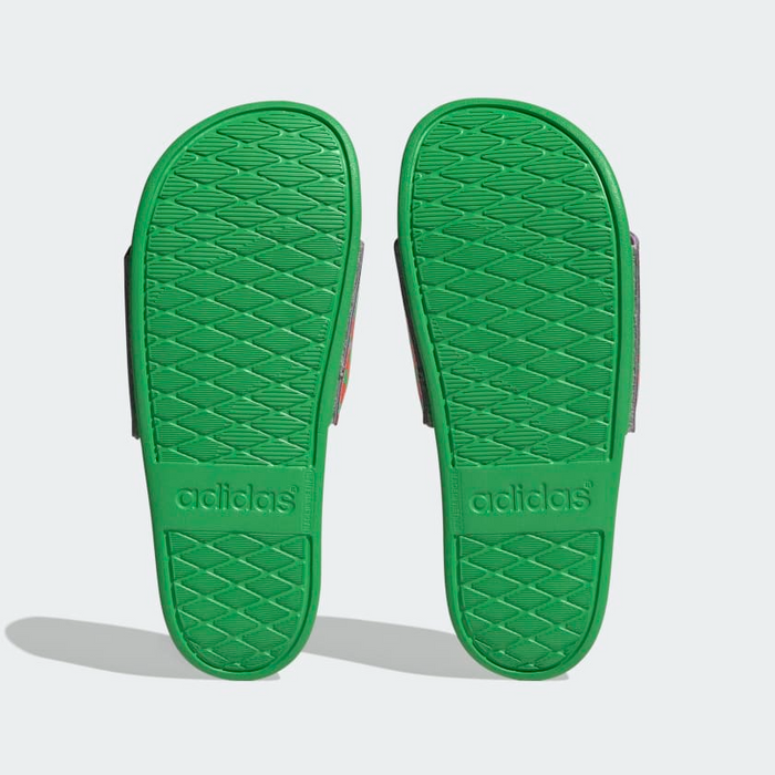 Adidas Women's Adilette Comfort Slides - Purple Glow / Pearl Citrine / Semi Flash Green