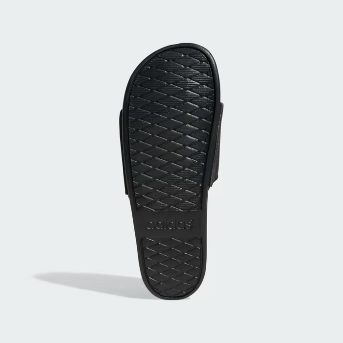 Adidas Men's Adilette Comfort Slides - Core Black / Gold Metallic
