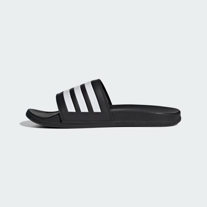Adidas Men's Adilette Comfort Slides - Core Black / Cloud White