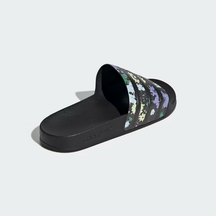 Adidas Women's Adilette Slides - Core Black / Multi