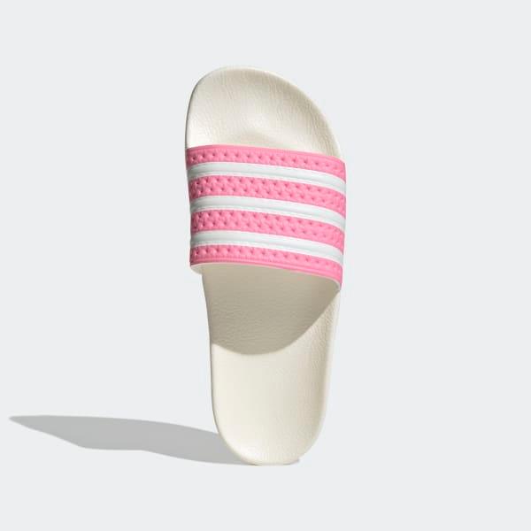 Adidas Women's Adilette Slides - Bliss Pink / Cloud White / Off White