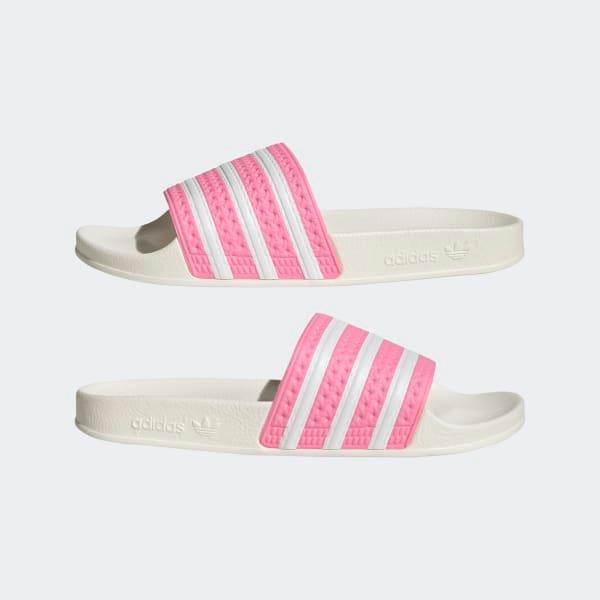 Adidas Women s Adilette Slides Bliss Pink Cloud White Off White