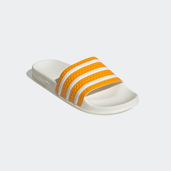 Adidas Men's Adilette Slides - Team College Gold / Cloud White / Off White