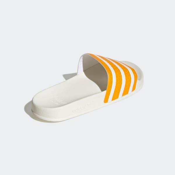 Adidas Men's Adilette Slides - Team College Gold / Cloud White / Off White