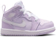 Nike Kids' Jordan 1 Mid Shoes - Violet Mist / Barely Grape / White - Just For Sports