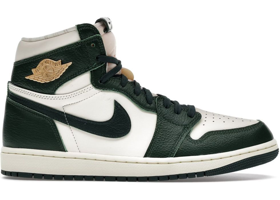 Nike Women's Air Jordan 1 Retro High Og Shoes - Pale Ivory / Pro Green / Fir / Coconut Milk - Just For Sports