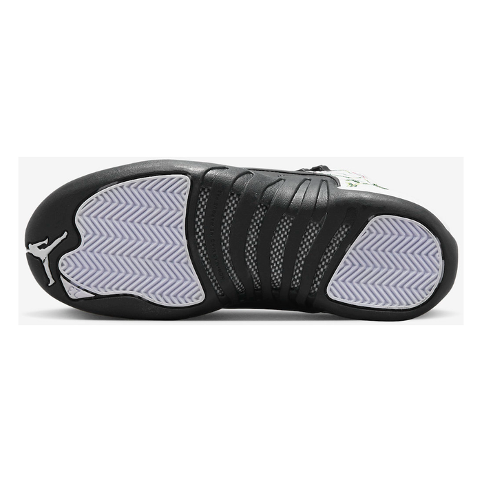 Nike Kid s Air Jordan 12 Retro GS Shoes White Black Vivid Green Lavender Mist