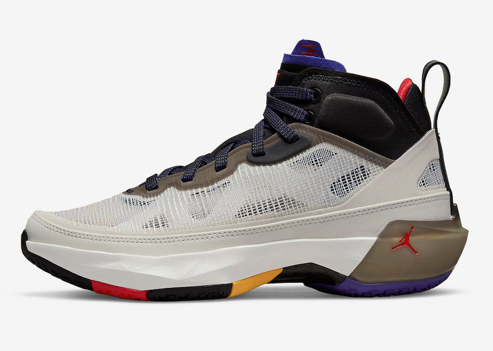 Nike Men's Air Jordan 37 Shoes - Light Bone / Fire Red / Dark Concord - Just For Sports