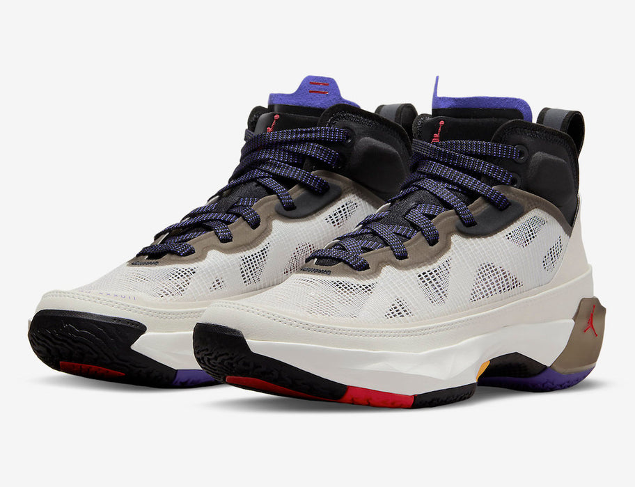 Nike Men's Air Jordan 37 Shoes - Light Bone / Fire Red / Dark Concord - Just For Sports