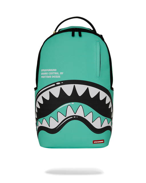 Sprayground Shark Central Bubble Shark (Turq) Backpack Bag - Just For Sports