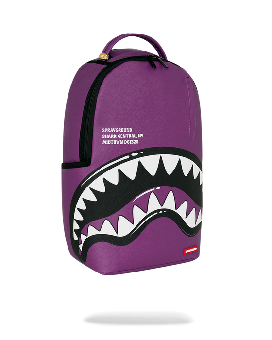 Sprayground Shark Central Bubble Shark (Prple) Backpack Bag - Just For Sports