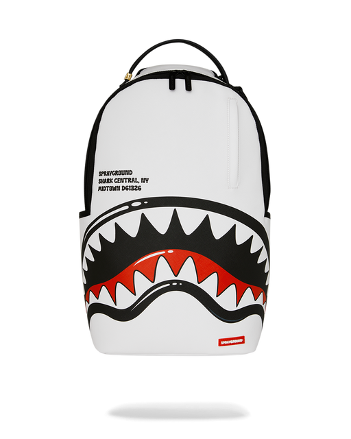 Sprayground Shark Central Bubble Shark (Wht) Backpack Bag - Just For Sports