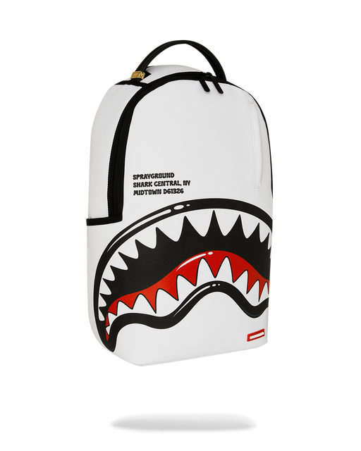 Sprayground Shark Central Bubble Shark (Wht) Backpack Bag - Just For Sports