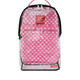 Sprayground Clear Dlx Backpack - Checked Out (Pink Drip) Bag