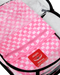 Sprayground Clear Dlx Backpack - Checked Out (Pink Drip) Bag - Just For Sports