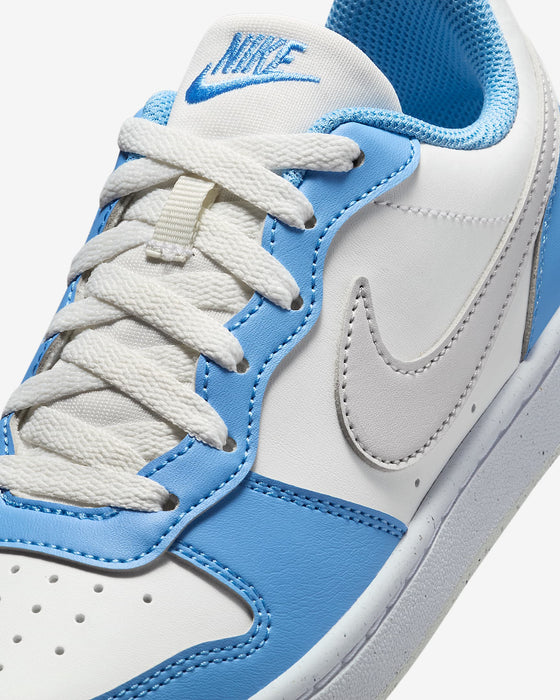 Nike Kids' Court Borough Low Recraft Shoes - Summit White / Cobalt Pulse / White / Vast Grey - Just For Sports