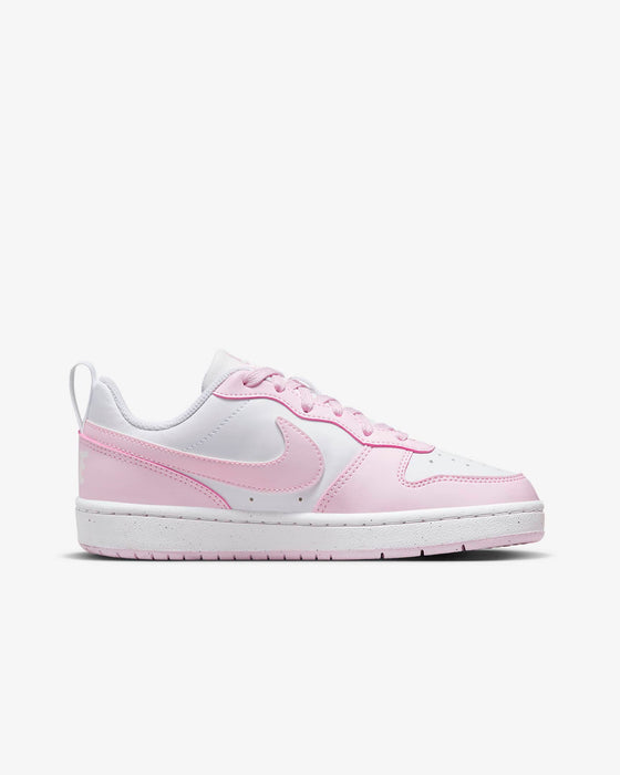 Nike Kids' Court Borough Low Recraft Shoes - Pink Foam / White - Just For Sports