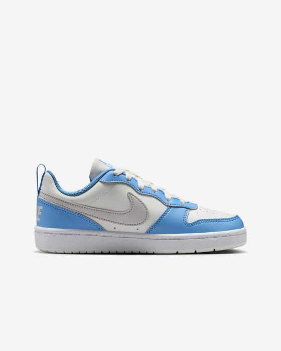Nike Kids' Court Borough Low Recraft Shoes - Summit White / Cobalt Pulse / White / Vast Grey - Just For Sports