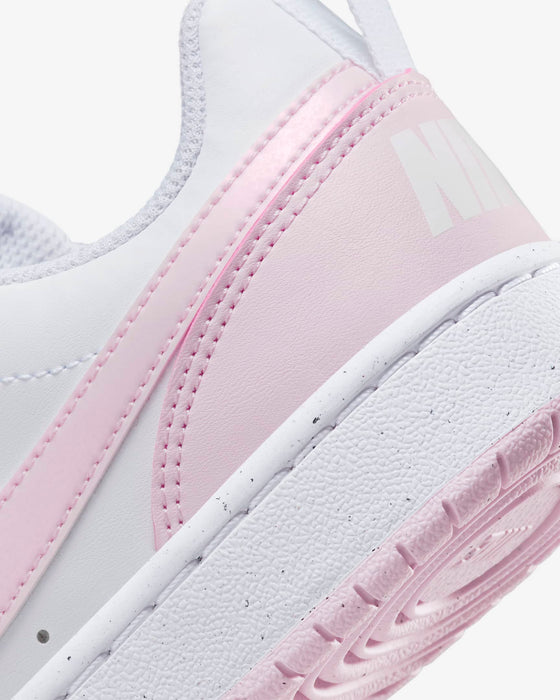 Nike Kids' Court Borough Low Recraft Shoes - Pink Foam / White - Just For Sports