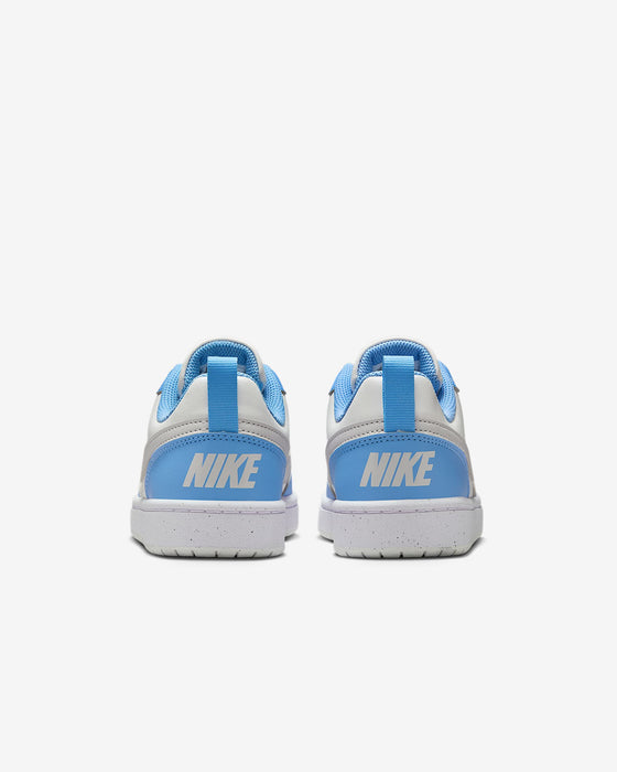 Nike Kids' Court Borough Low Recraft Shoes - Summit White / Cobalt Pulse / White / Vast Grey - Just For Sports