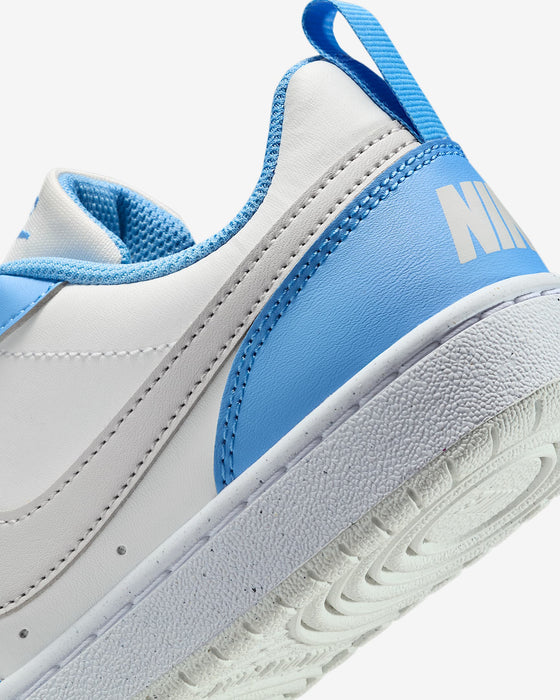 Nike Kids' Court Borough Low Recraft Shoes - Summit White / Cobalt Pulse / White / Vast Grey - Just For Sports
