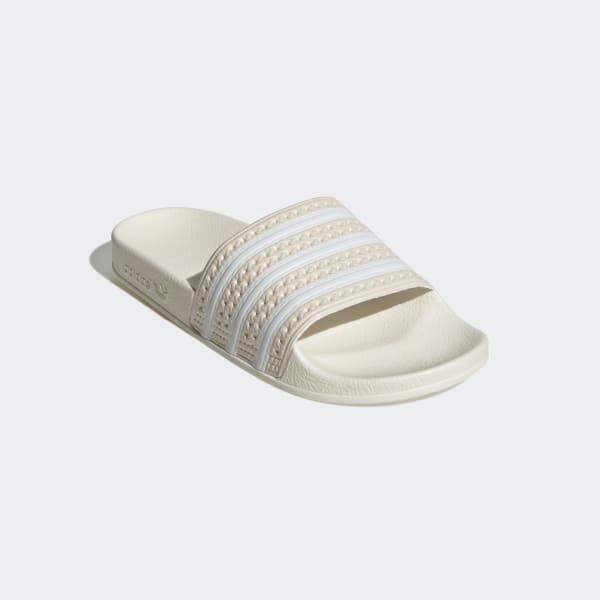 Adidas Women's Adilette Slides - Wonder White / Cloud White / Off White