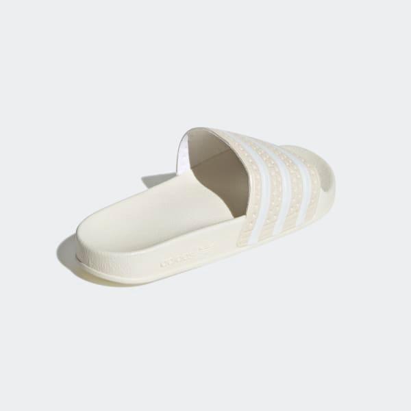 Adidas Women's Adilette Slides - Wonder White / Cloud White / Off White